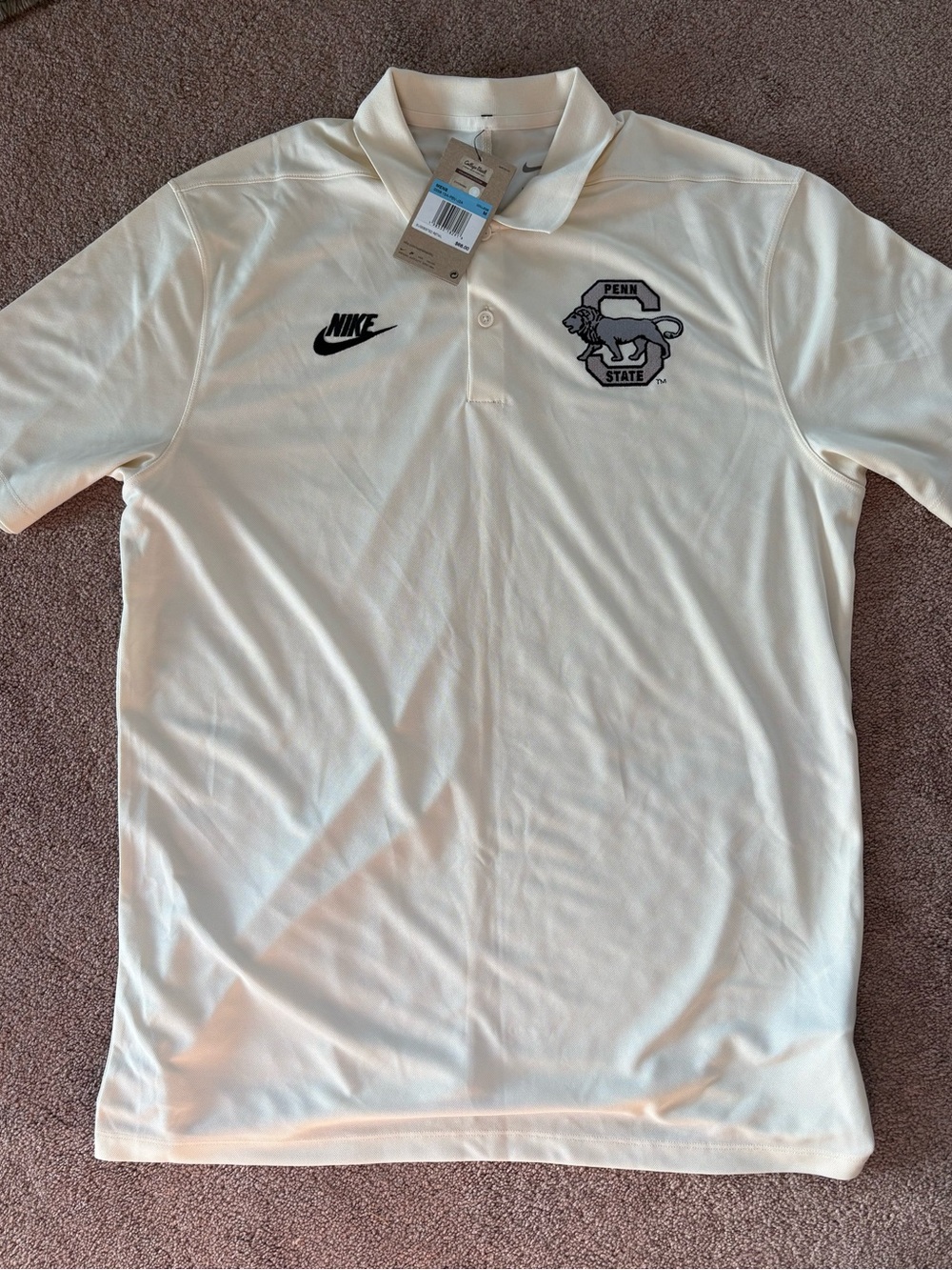 Nike Men’s Penn State Nittany Lions short sleeve golf polo shirt medium NWT